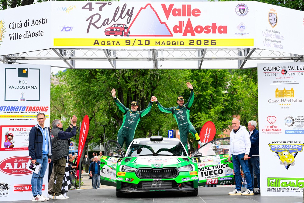 Quinta vittoria di fila per Carmellino con il trionfo in Valle d’Aosta - Italia Rally